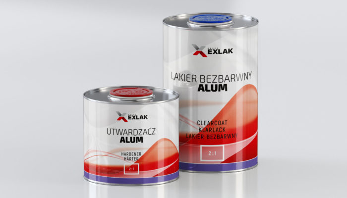 Exlak Clearcoat Lakier bezbarwny Alum 1L 0,5L